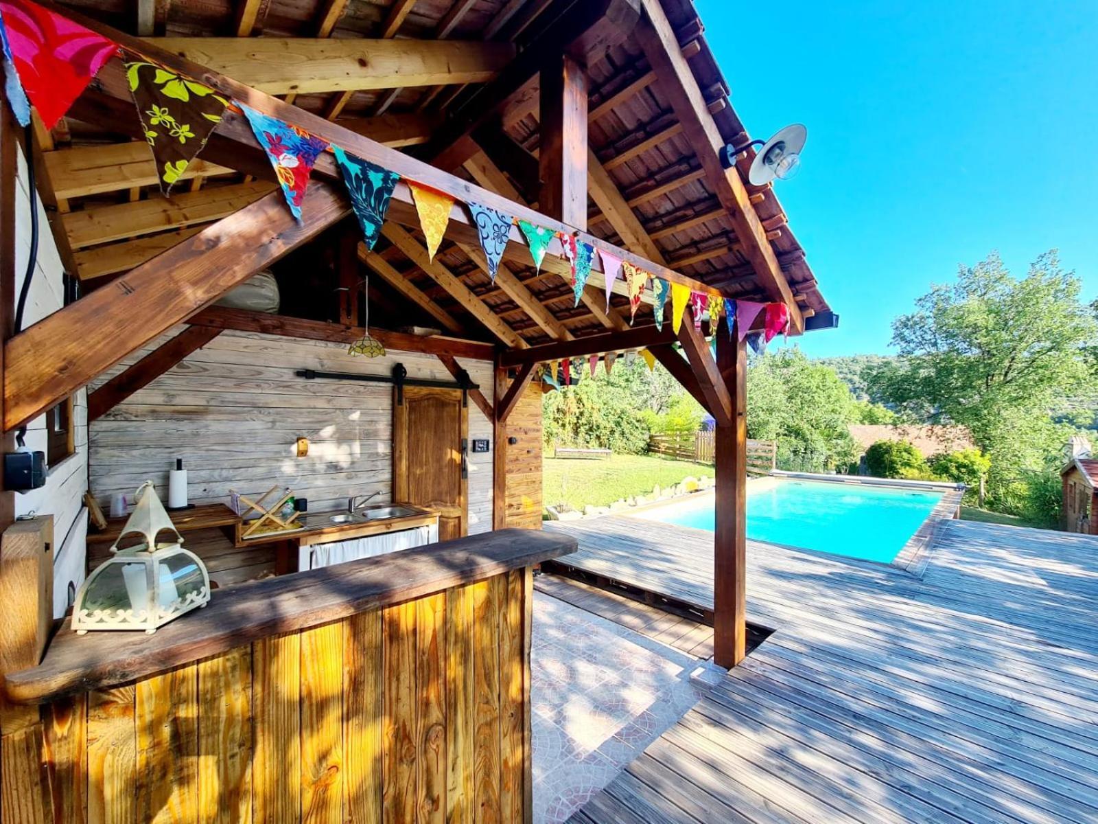 Hotel La Roulotte Du Coustal, Cajarc, Lot Extérieur photo